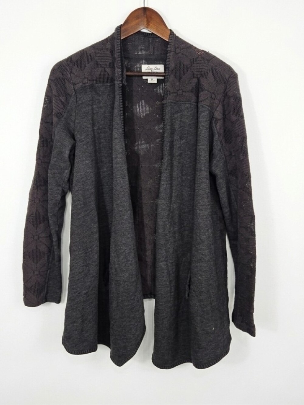 Lucky Brand gray sweater cardigan